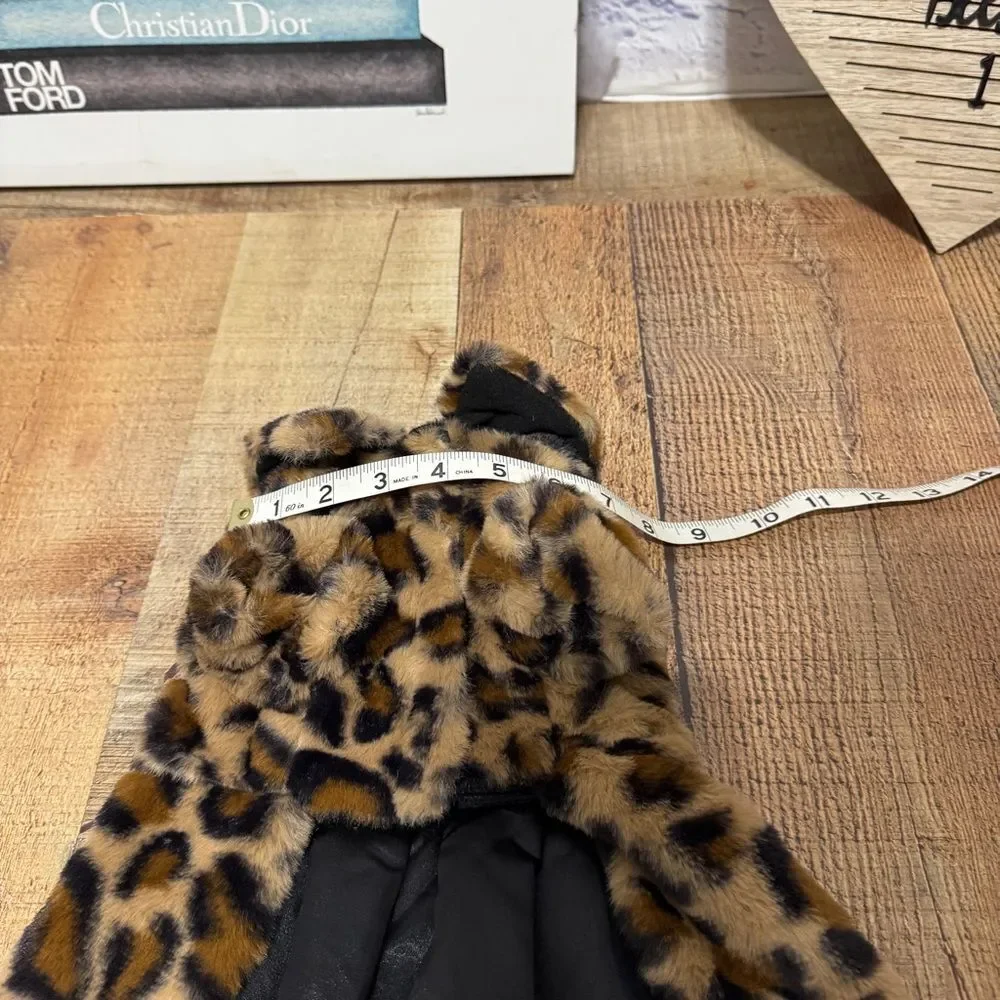 Kensington Kennel Club Leopard Print Fleece Dog Coat / Jacket XS